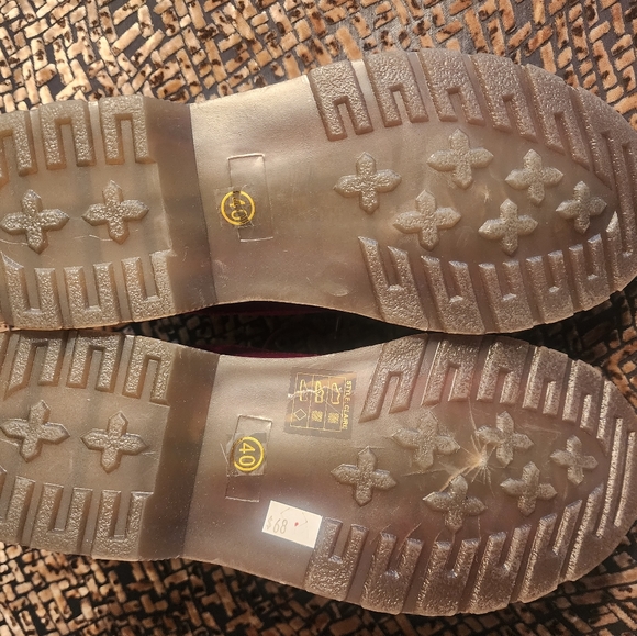 Coolway Burgundy Velvet Loafers/Oxford Sz 40 - Picture 6 of 7